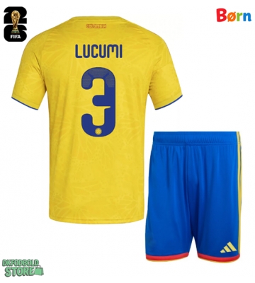 Colombia Jhon Lucumi #3 Replika Babytøj Hjemmebanesæt Børn VM 2026 Kortærmet (+ Korte bukser)